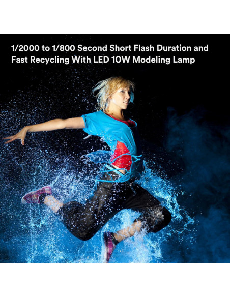 Godox MS200-V Luz de Flash Estroboscópica 200W LED 110V Godox MS200-V Luz de Flash Estroboscópica 200W LED 110V