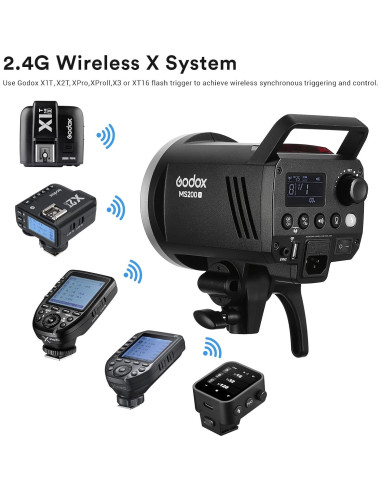 Godox MS200-V Luz de Flash Estroboscópica 200W LED 110V