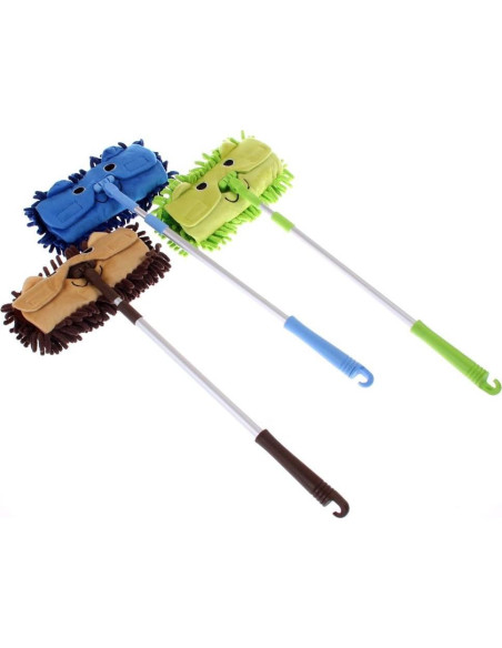 Mini Mopa de Microfibra Xifando Azul 44.6x10 cm Desmontable