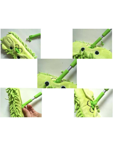 Mini Mopa de Microfibra Xifando Azul 44.6x10 cm Desmontable