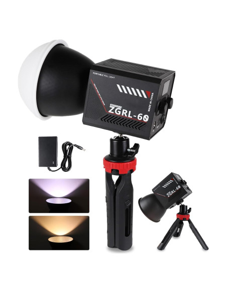 Luz de Video LED Portátil WBLOOMSI 60W Batería 8000mAh