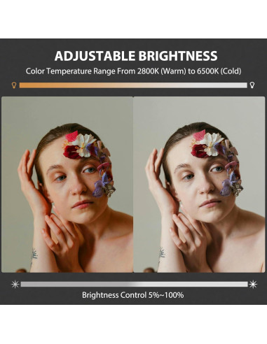 Luz de Video LED Portátil WBLOOMSI 60W Batería 8000mAh