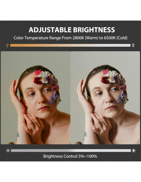 Luz de Video LED Portátil WBLOOMSI 60W Batería 8000mAh