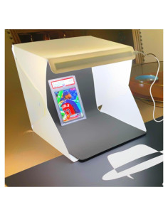 Caja de Foto LED Vanity 20x20cm para Tarjetas Deportivas