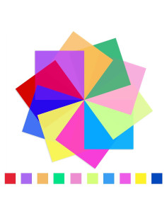 Filtros de Gel de Iluminación Sakolla 30x30 cm - 10 Colores