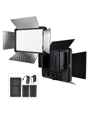 Luz de Video LED WBLOOMSI con Baterías 4400mAh y CRI 96+
