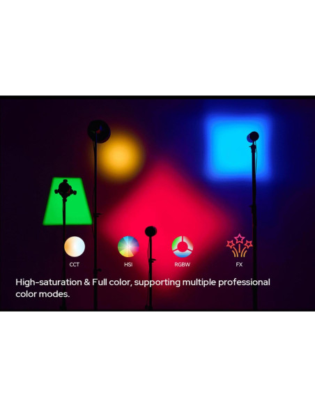 Godox RS60R Luz LED RGB Monolight Mini para Video Godox RS60R Luz LED RGB Monolight Mini para Video