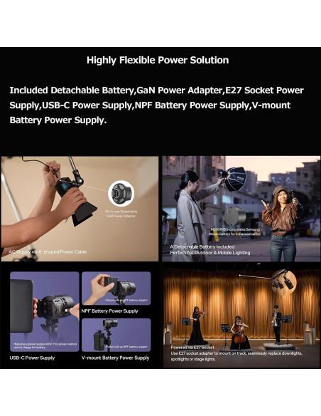 Godox RS60R Luz LED RGB Monolight Mini para Video Godox RS60R Luz LED RGB Monolight Mini para Video