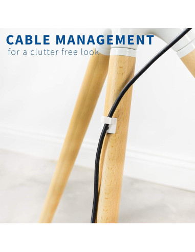 Soporte de Caballete Artístico VIVO para TV 45-65" Blanco Madera