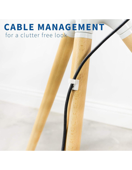 Soporte de Caballete Artístico VIVO para TV 45-65" Blanco Madera