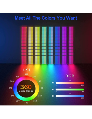 Luz LED Flexible RGB Sirui B25R 25W 2700-8500K Control APP