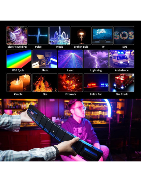 Luz LED Flexible RGB Sirui B25R 25W 2700-8500K Control APP Luz LED Flexible RGB Sirui B25R 25W 2700-8500K Control APP