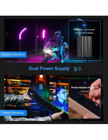 Luz LED Flexible RGB Sirui B25R 25W 2700-8500K Control APP