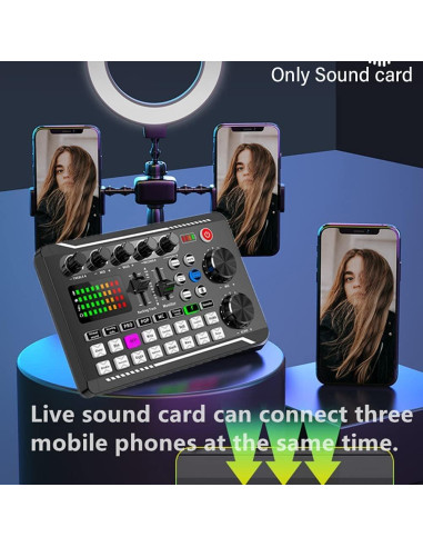 Tablero de Sonido Saycker con Bluetooth y Efectos LED 23x15cm