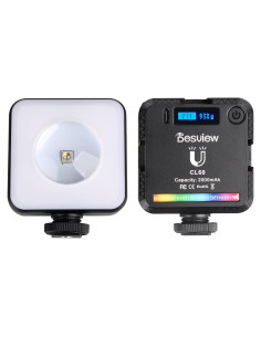 Luz LED RGB Desview CL60 para Cámara, 2000mAh, 2500-9000K