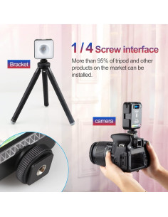 Luz LED RGB Desview CL60 para Cámara, 2000mAh, 2500-9000K 2