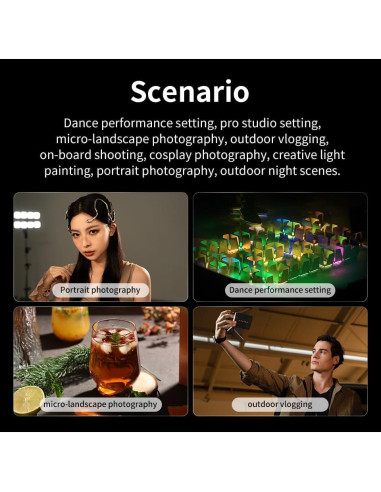 ZHIYUN FIVERAY M20 Combo Luz de Video LED Bi-Color 2700K-6500K