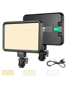 Luz LED Suave JINBEI P12BI 119 LEDs 2700K-7500K con Trípode