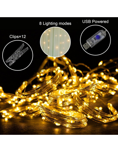 Cortina de Tulle Verde Salvia con Luces 2 Paneles 5x10FT