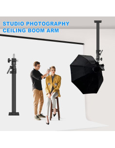 Soporte de Techo MSKIRA 76.2 cm para Cámara y Luz LED 2