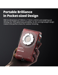 Luz de Video LED Ambitful Q100Lite 100W Bi-Color 2700K-6500K 2