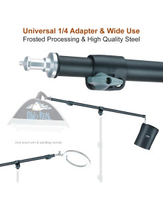 Brazo de Luz Ajustable LINCO 0.76 a 1.52m con Abrazadera 2