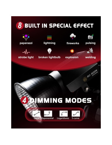 IFOOTAGE Luz LED Video 70W SL1 60DN 5600K Iluminación Continua