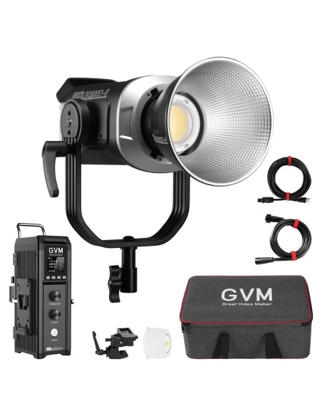 Luz LED GVM 600W para Fotografía y Video, 2700-6800K