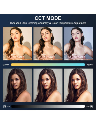 Luz LED GVM 600W para Fotografía y Video, 2700-6800K