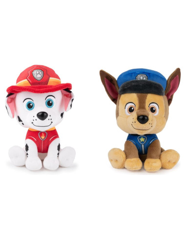 GUND Paquete 2 Peluches Marshall y Chase Paw Patrol