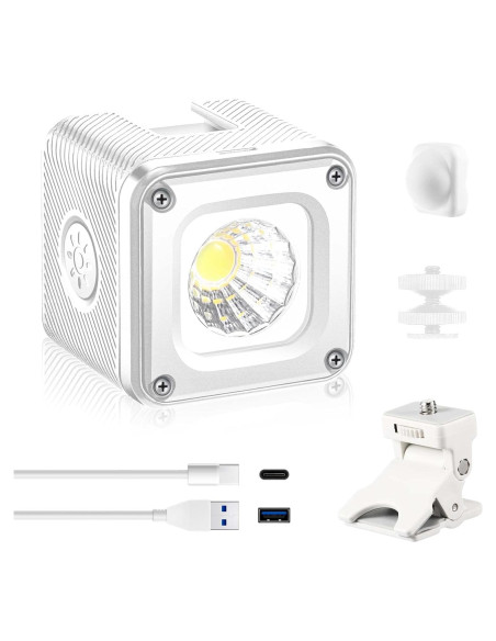 Kit de Luz LED Portátil Aiffoto ZM01 con Difusor y Montura