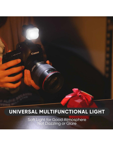Kit de Luz LED Portátil Aiffoto ZM01 con Difusor y Montura
