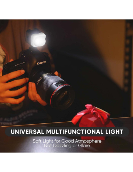 Kit de Luz LED Portátil Aiffoto ZM01 con Difusor y Montura