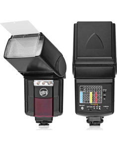 Flash Automático Circuit City CC-125 con Luz LED y Accesorios 2