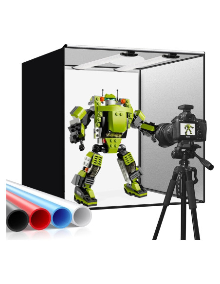 Caja de Estudio Fotográfico SEDGEWIN 61x61x61 cm con 198 LED
