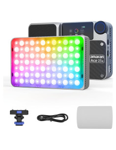 Luz de Video Portátil Amaran Ace 25c 25W RGB CRI 95+ Plata