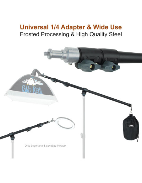 Brazo de Luz Fotografía LINCO AM224 210cm con Bolsa Contrapeso