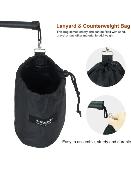 Brazo de Luz Fotografía LINCO AM224 210cm con Bolsa Contrapeso