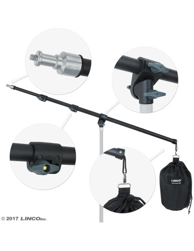 Brazo de Luz Fotografía LINCO AM224 210cm con Bolsa Contrapeso
