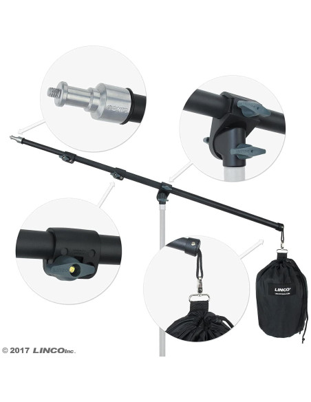Brazo de Luz Fotografía LINCO AM224 210cm con Bolsa Contrapeso