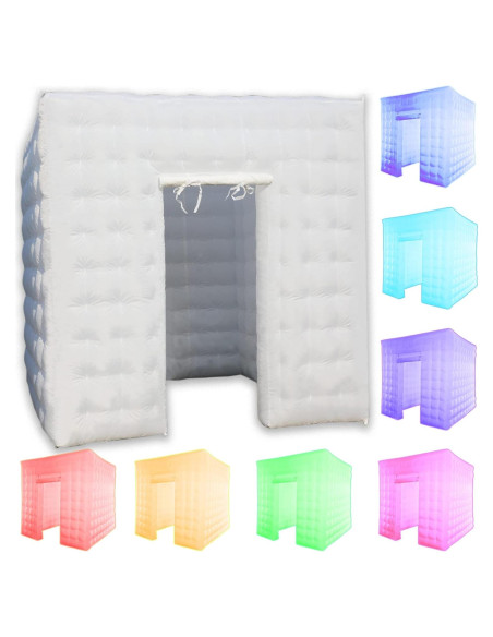 Cabina de Fotos Inflable Xmaybang 2.5m con Luz LED y Ventilador