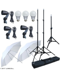 Kit de Iluminación Continua LED LINCO AM214 2400 Lúmenes 2