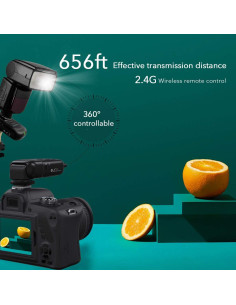 Conjunto de Disparador de Flash Inalámbrico AODELAN FT-8 2