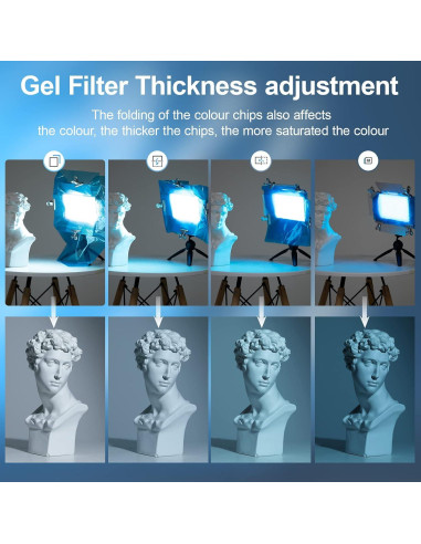 Filtro de Gel de Iluminación Soonpho 6PCS 50x100cm Color