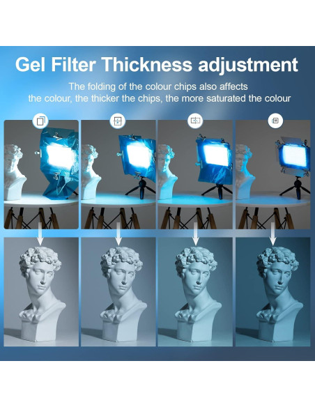 Filtro de Gel de Iluminación Soonpho 6PCS 50x100cm Color Filtro de Gel de Iluminación Soonpho 6PCS 50x100cm Color