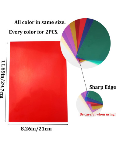Paquete de 16 Geles de Corrección de Color A4 AZH Tech