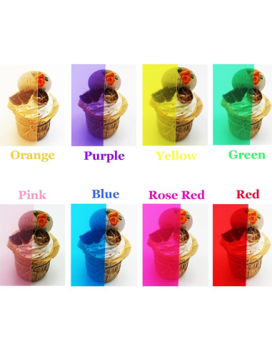 Paquete de 16 Geles de Corrección de Color A4 AZH Tech