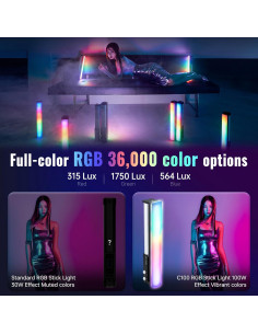 ZHIYUN CINEPEER C100 Luz LED RGB 100W Control APP 2700K-6500K 2