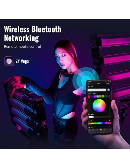 ZHIYUN CINEPEER C100 Luz LED RGB 100W Control APP 2700K-6500K ZHIYUN CINEPEER C100 Luz LED RGB 100W Control APP 2700K-6500K