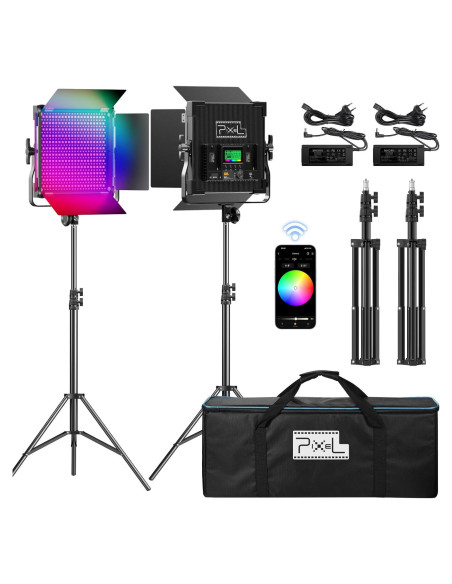 Iluminación Fotográfica LED RGB Proyee P45 50W Ajustable